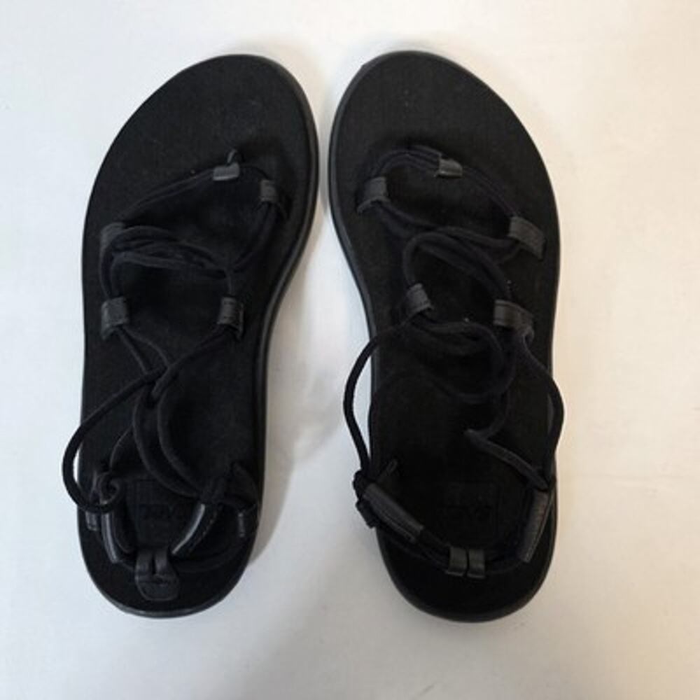 Teva Womens Size 7 Voya Infinity Strappy Sandals Black 1019622 Mush Topsole - Picture 5 of 16